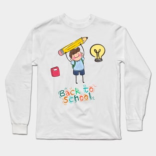 Welcome Back To School Funny Teachers Students Gifts Women T-Shirt Long Sleeve T-Shirt